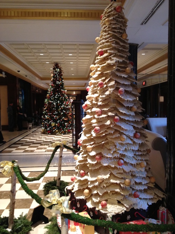 Wordless Wednesay - Lifesize Chocolate Christmas Tree at the Essex House