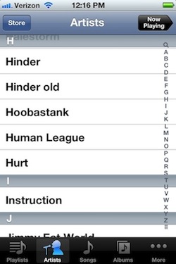 What's On My Ipod music playlist