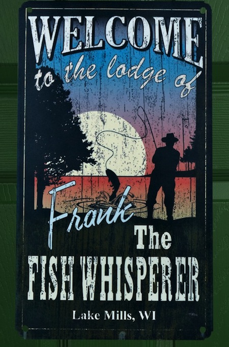 Fish Whisperer Metal Sign