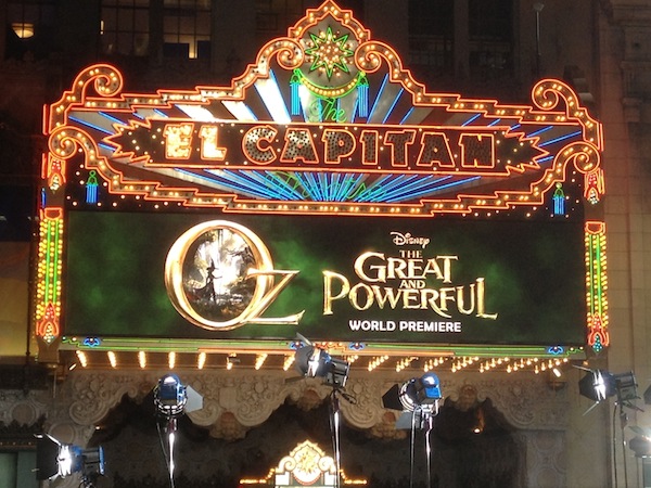 The OZ The Great And Powerful movie premiere at the El Capitan - #DisneyOzEvent