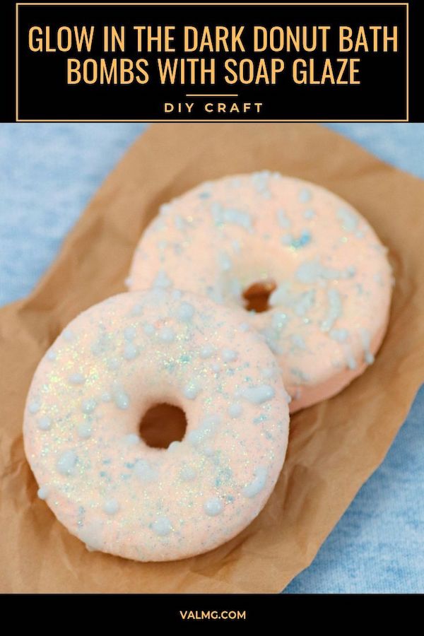 DIY Craft - Glow In The Dark Donut Bath Bombs With Soap Glaze