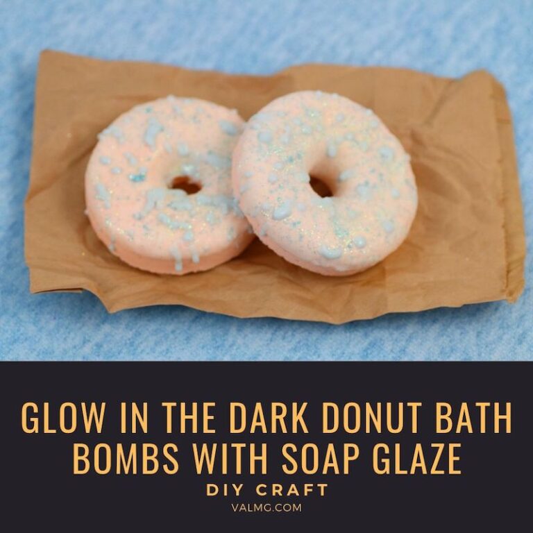 DIY Craft – Glow In The Dark Donut Bath Bombs With Soap Glaze