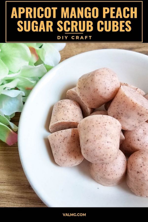 DIY Craft - Apricot Mango Peach Sugar Scrub Cubes