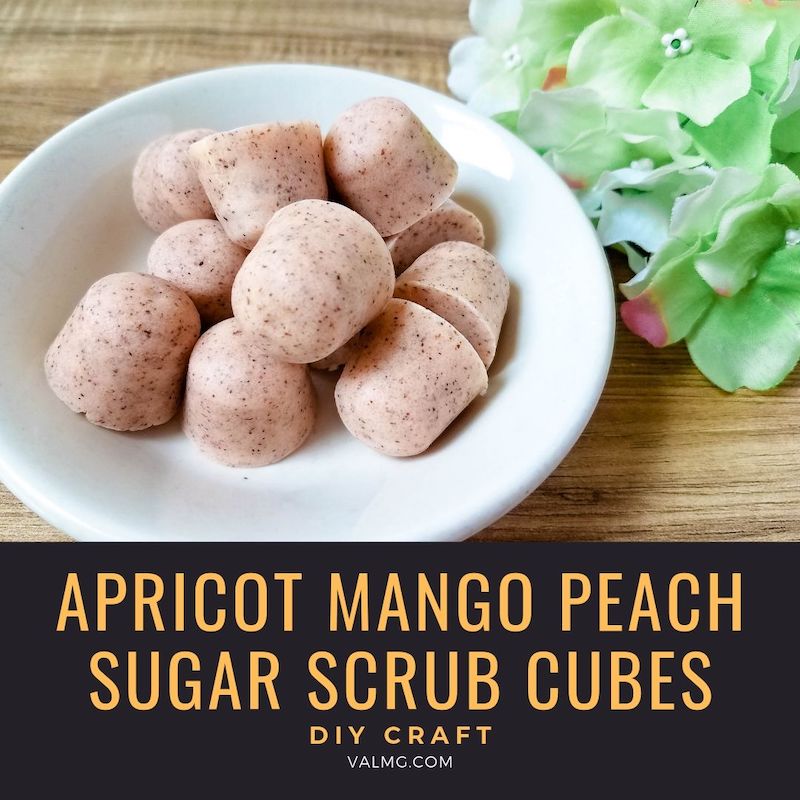 DIY Craft - Apricot Mango Peach Sugar Scrub Cubes