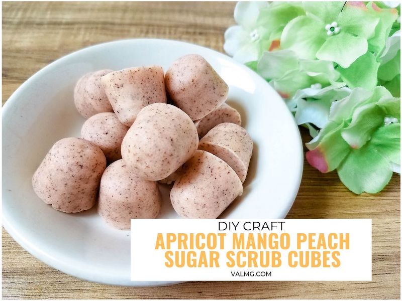 DIY Craft - Apricot Mango Peach Sugar Scrub Cubes