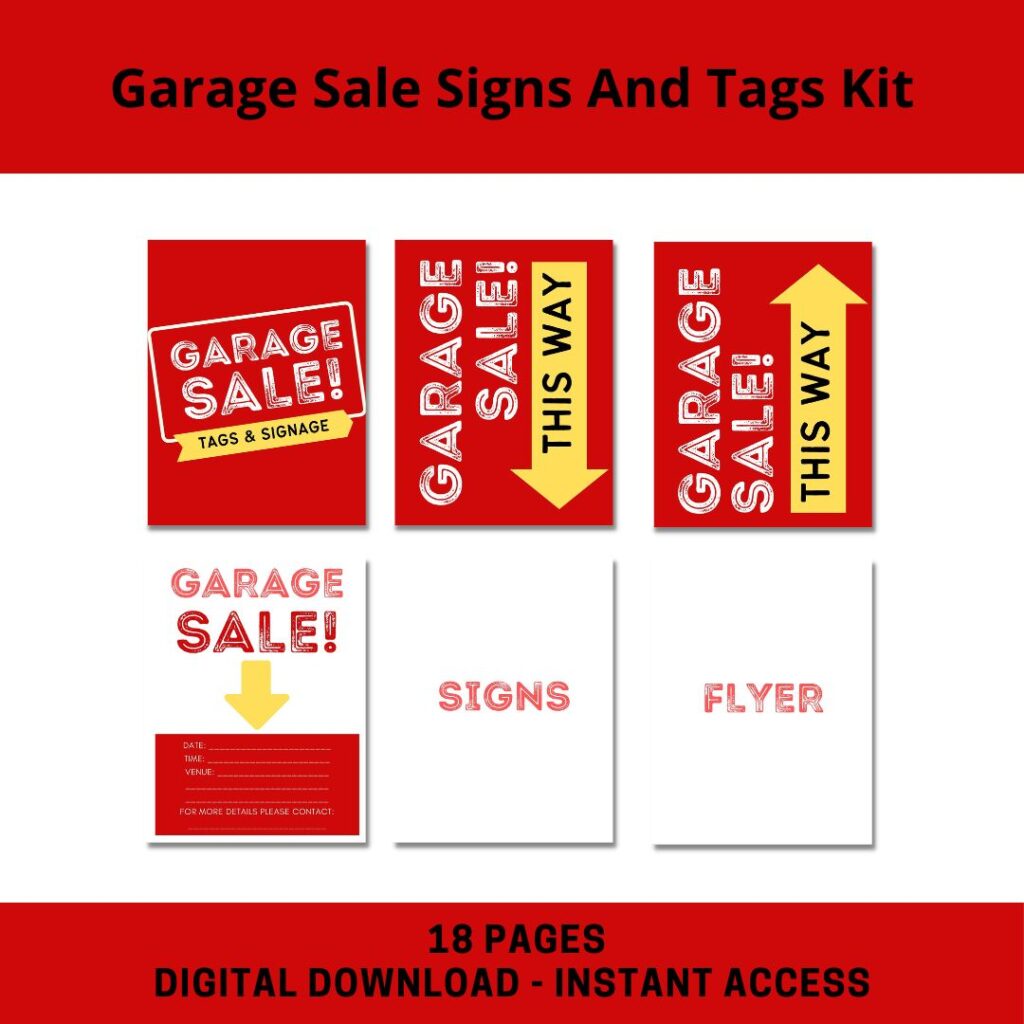 Complete Garage Sale Kit