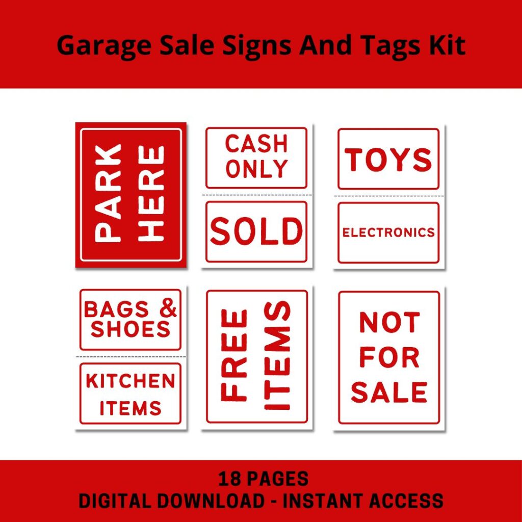 Complete Garage Sale Kit