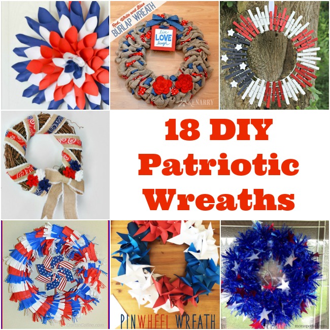 18 DIY Patriotic Wreaths